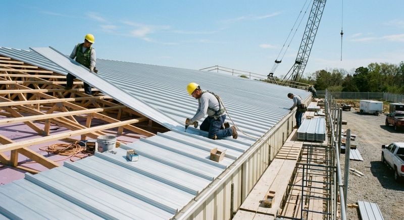 Aluminum Roof Installation in Lowell, IN
