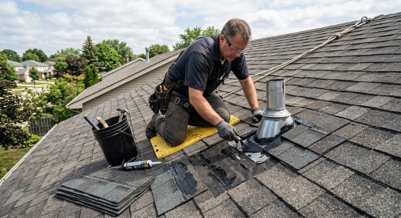 Asphalt Roof Leak Repair in Chicago, IL