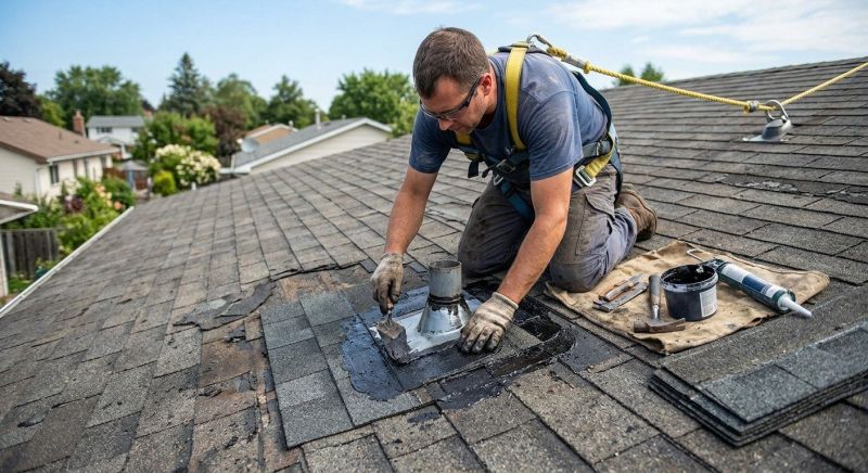 Asphalt Roof Leak Repair in Whiting, IN