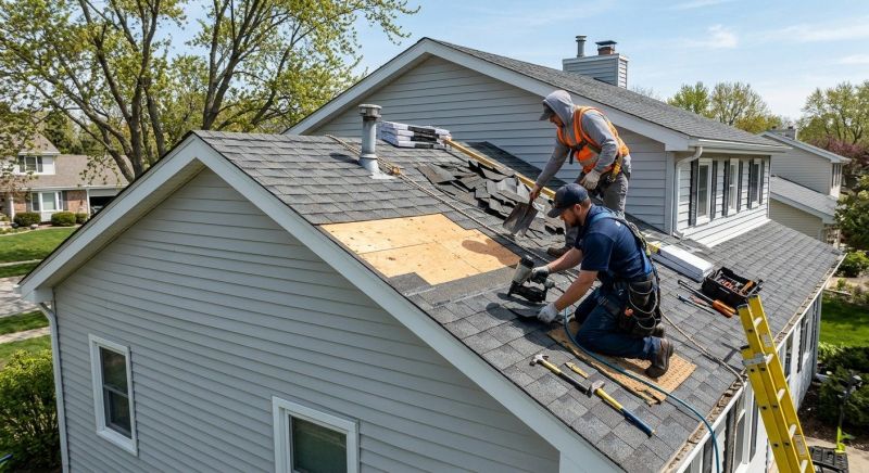 Asphalt Roof Repair in Evergreen Park, IL