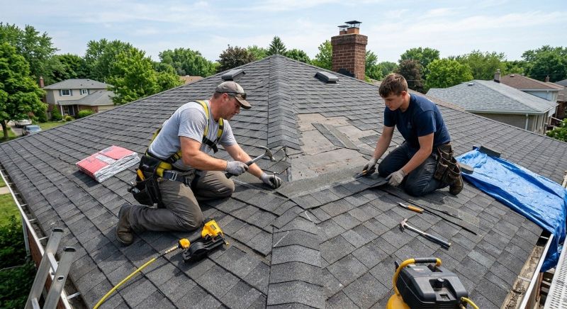Asphalt Roof Repair in Homewood, IL