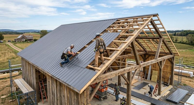 Barn Roof Construction in Gary, IN