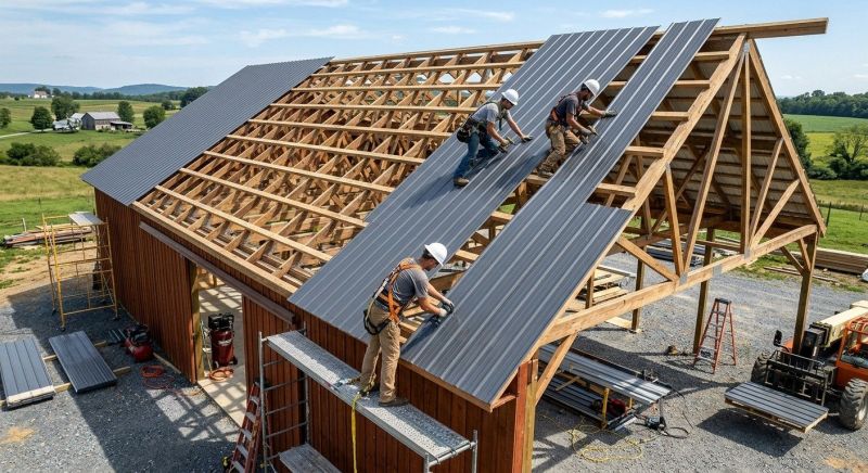 Barn Roof Construction in Gary, IN