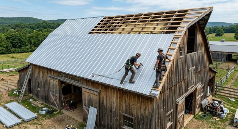 Barn Roof Installation in Gary, IN