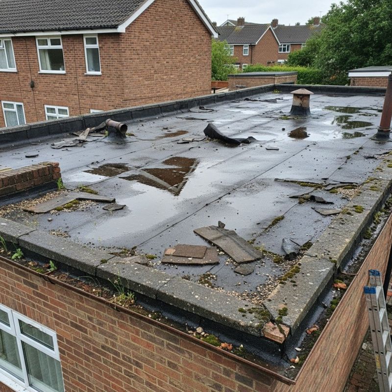 Bitumen Roof Repair in Gary, IN