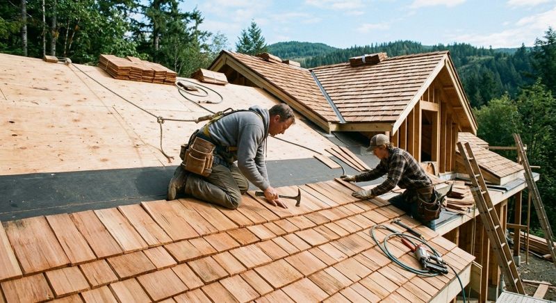 Cedar Roof Installation in Munster, IN
