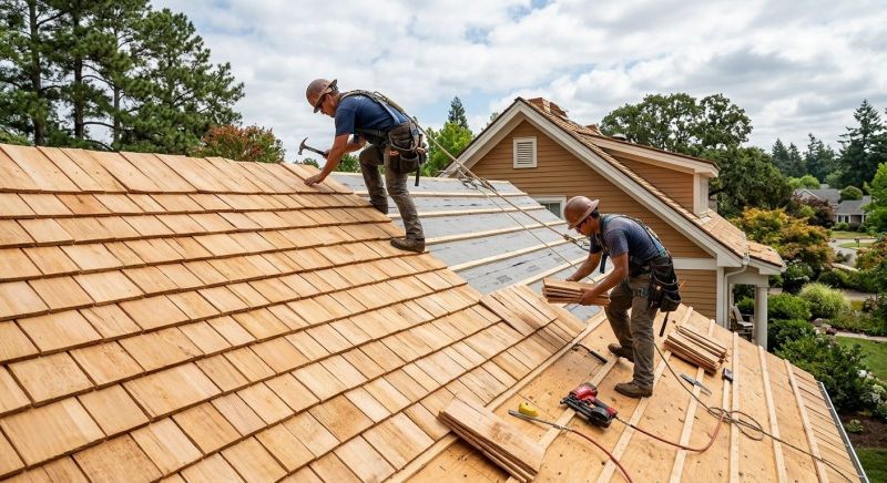 Cedar Roof Installation in Portage, IN