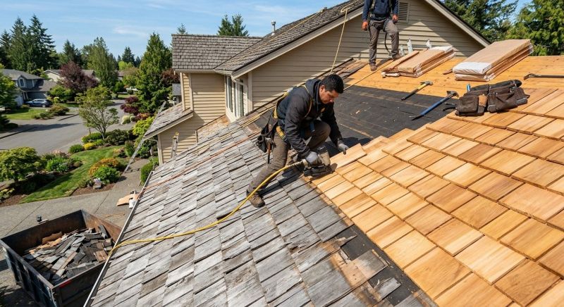 Cedar Roof Replacement in Portage, IN