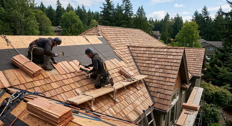 Cedar Shake Roof Construction in Steger, IL
