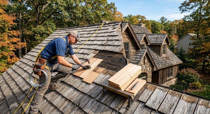 Cedar Shingles Repair in Cook County, IL