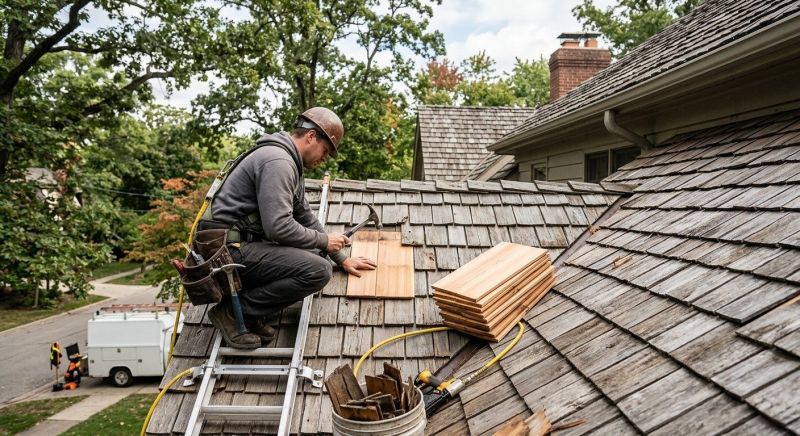 Cedar Shingles Repair in Hammond, IN