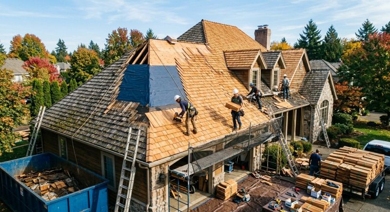 Cedar Shingles Replacement in Flossmoor, IL