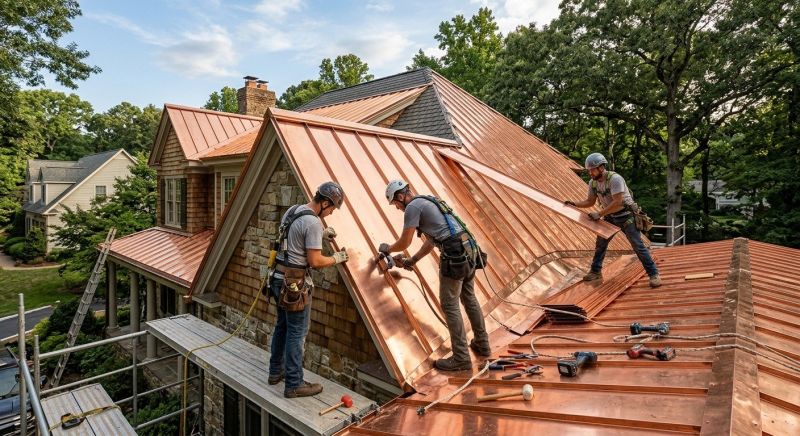 Copper Roof Installation in Gary, IN
