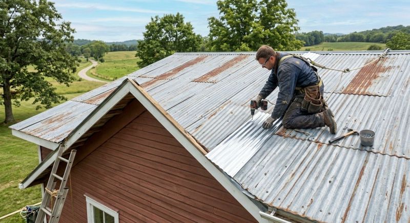Corrugated Roof Repair in Evergreen Park, IL