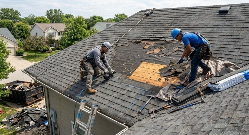 Damaged Roof Repair in Dyer, IN