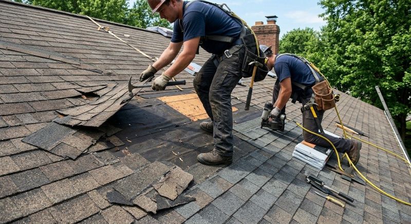 Damaged Roof Repair in Harvey, IL