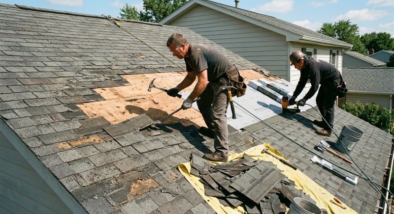 Damaged Roof Repair in Hobart, IN
