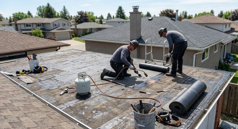 Flat Roof Repair in Merrillville, IN