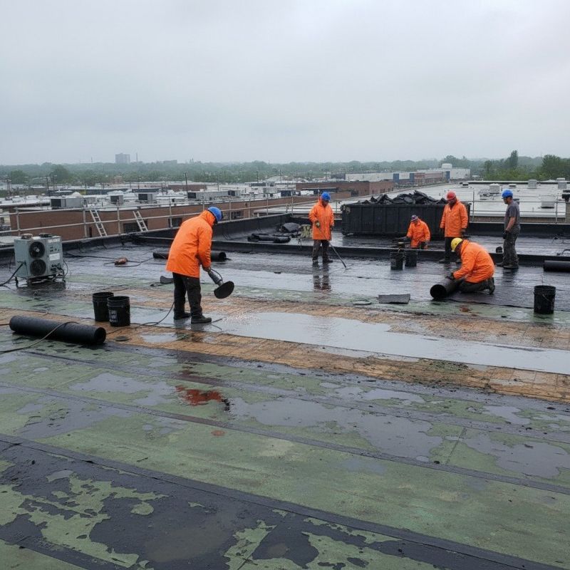 Flat Roof Repair in Portage, IN