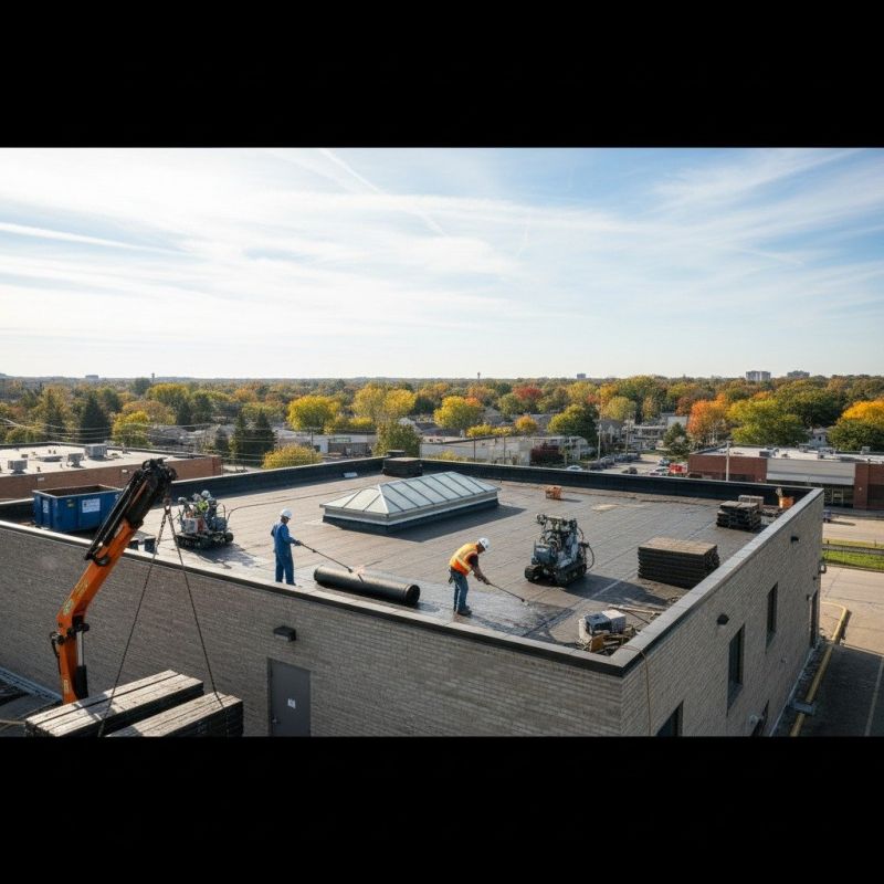 Flat Roof Replacement in Chicago Heights, IL