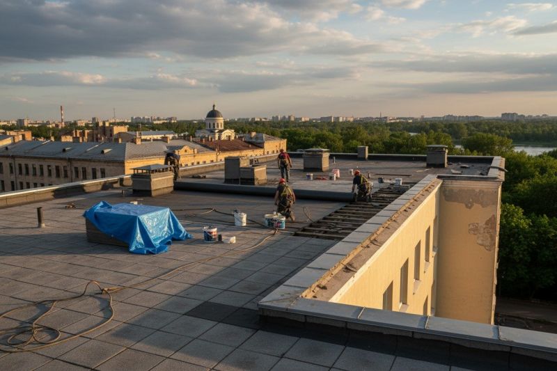 Flat Roof Replacement in Midlothian, IL