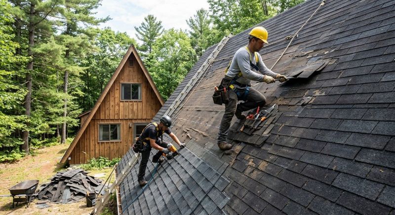 Hip Roof Shingle Replacement in Gary, IN