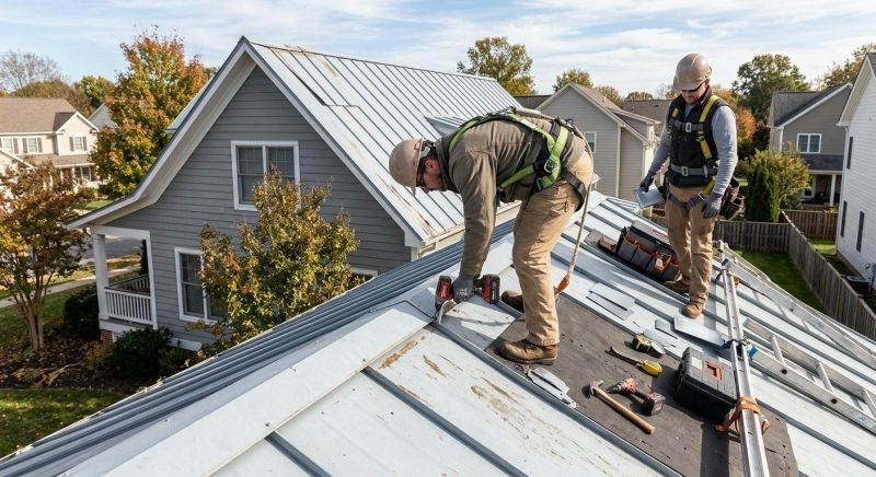 Metal Roof Repair in Crete, IL