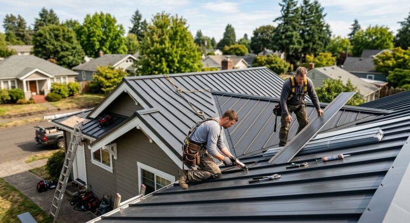 Metal Roof Repair in Munster, IN