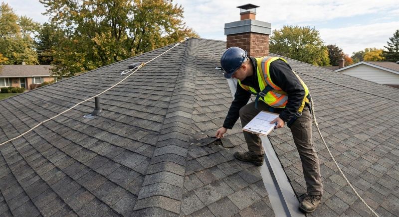 Roof Damage Inspection in Hobart, IN