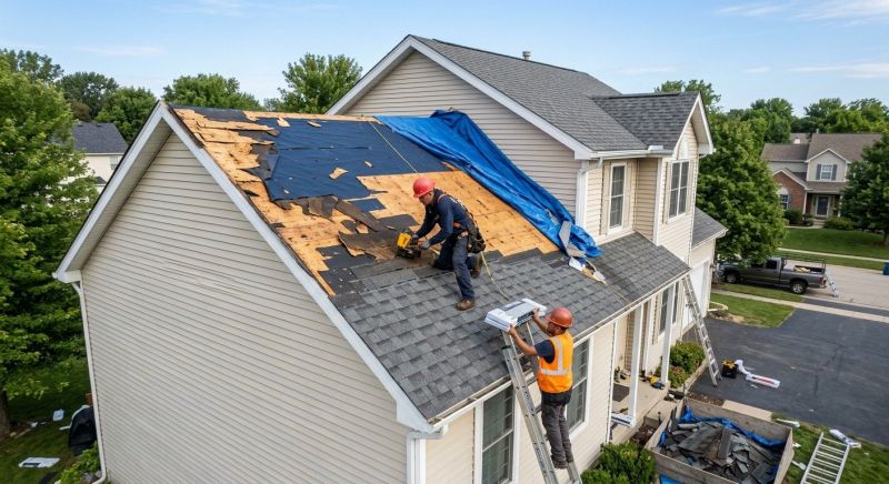 Roof Damage Restoration in Chicago Ridge, IL