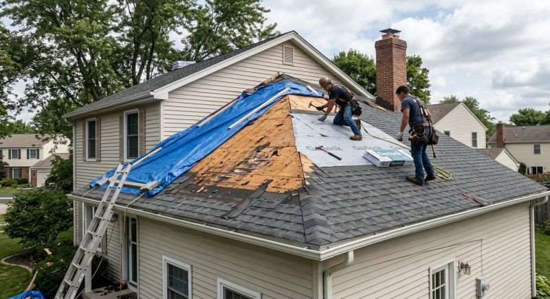 Roof Damage Restoration in Homewood, IL