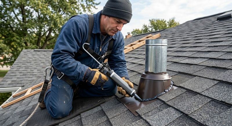 Roof Vent Flashing Repair in Gary, IN