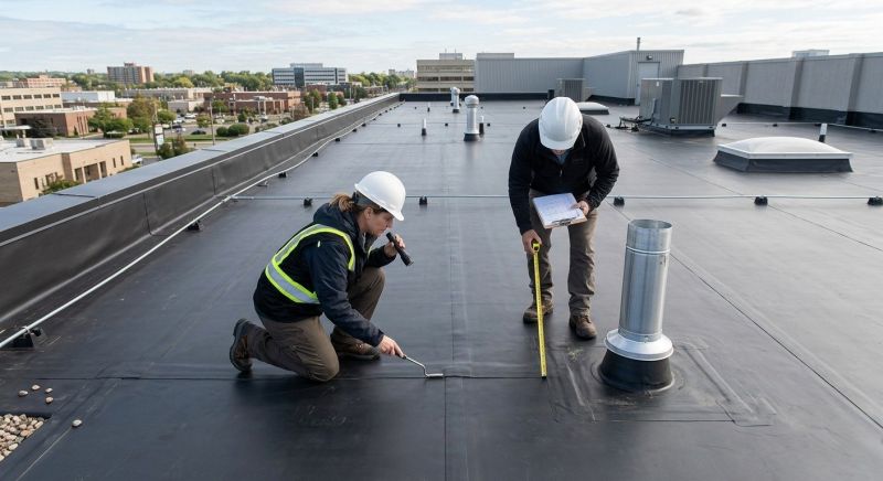 Rubber Roof Inspection in Gary, IN