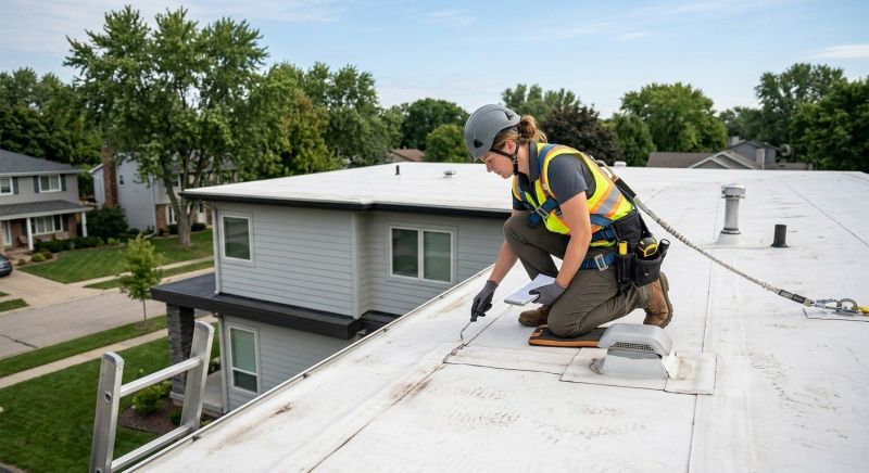 Rubber Roof Inspection in Gary, IN
