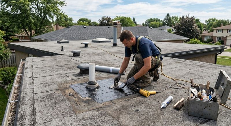 Rubber Roof Repair in Homewood, IL