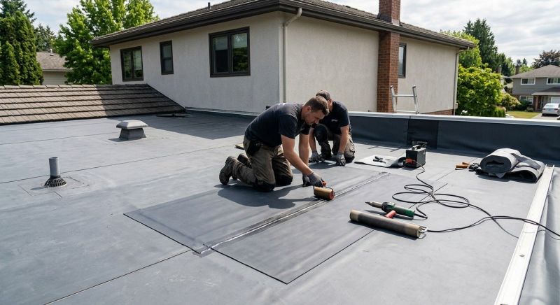 Rubber Roof Repair in Oak Lawn, IL