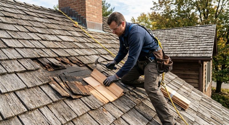 Shake Shingle Repair in Crown Point, IN