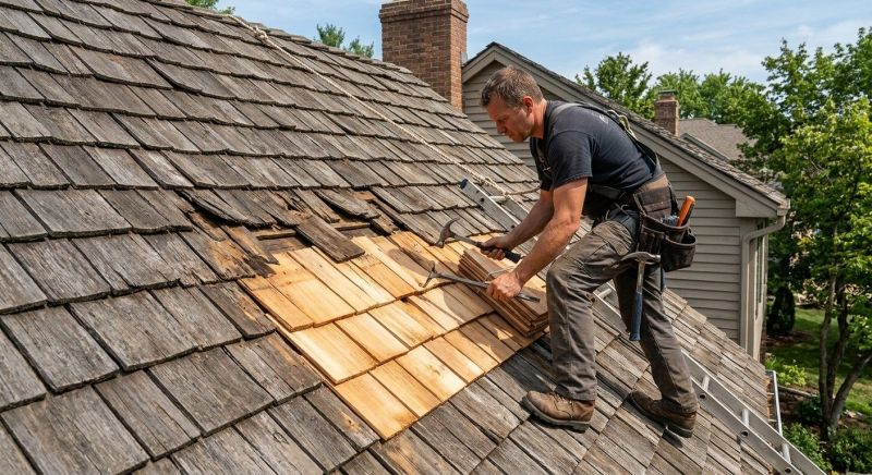 Shake Shingle Repair in Saint John, IN