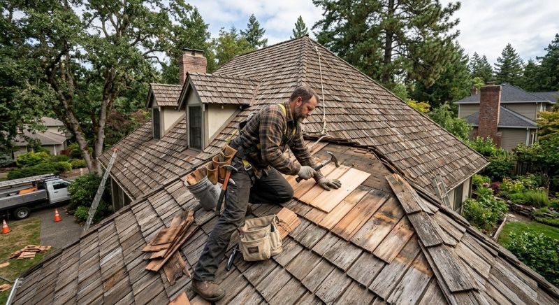 Shake Shingle Repair in Steger, IL