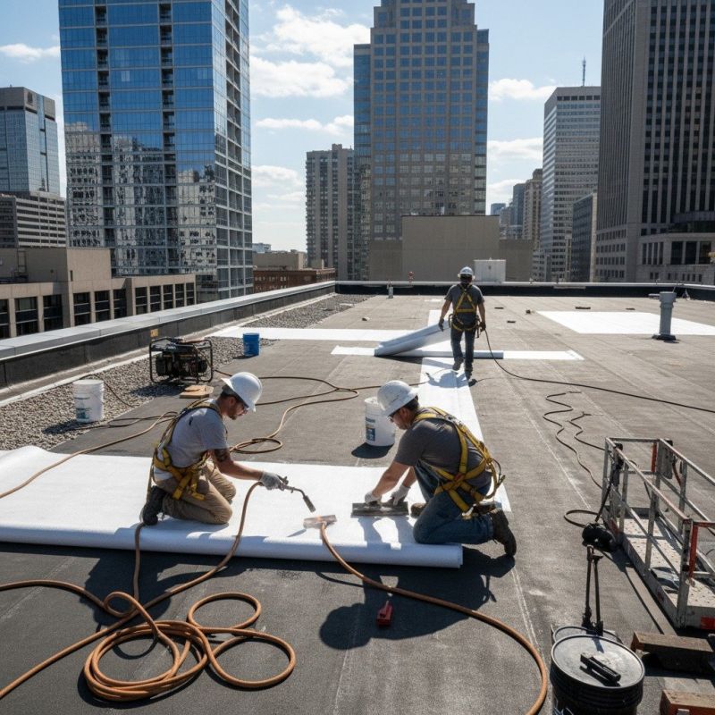 Single Ply Roof Repair in Oak Forest, IL