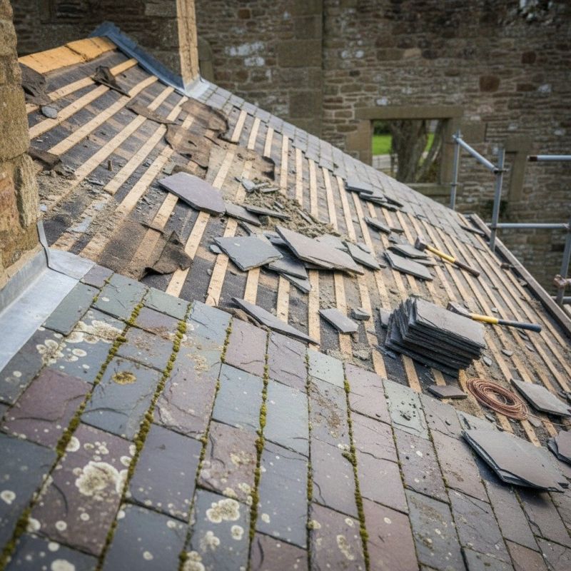 Slate Roof Replacement in Crown Point, IN