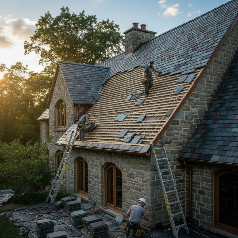 Slate Roof Replacement in Crown Point, IN
