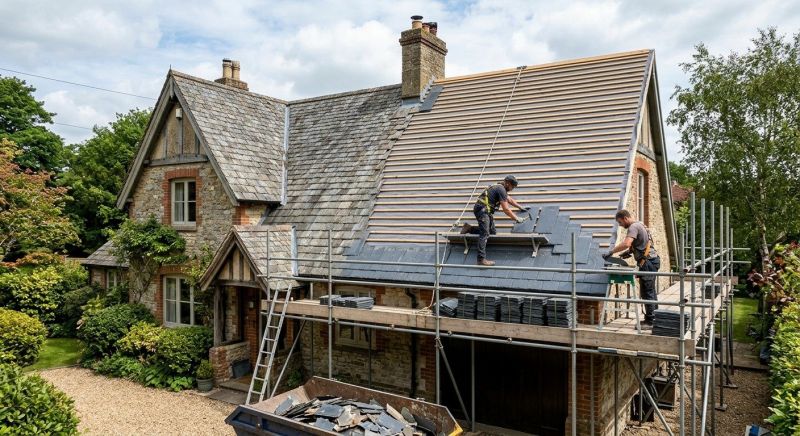 Slate Roof Replacement in Frankfort, IL