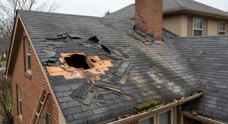 Storm Damage Roof Repair in Lansing, IL