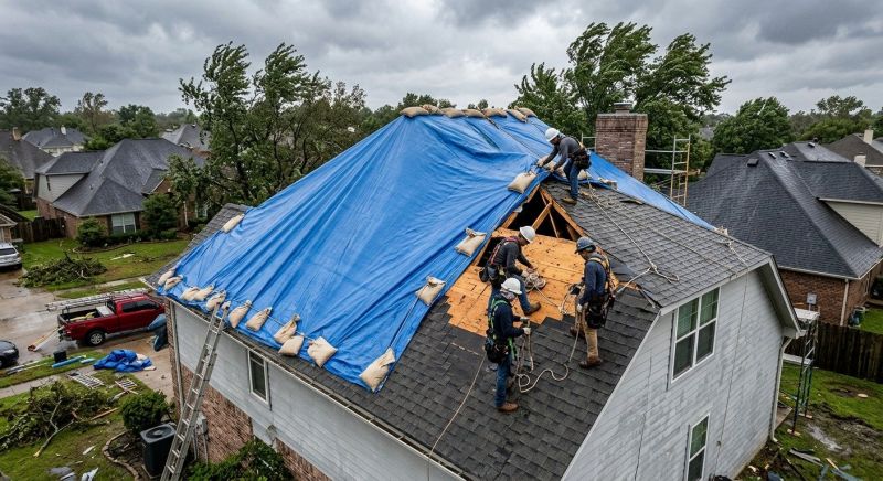 Storm Damage Roof Repair in Oak Forest, IL