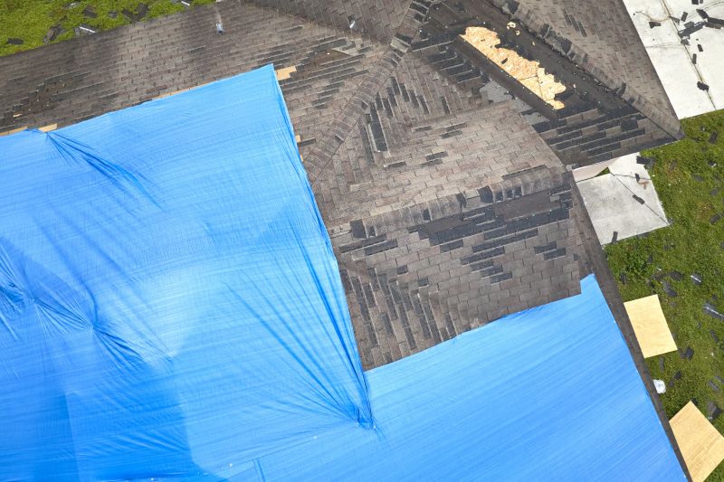 Storm Damage Roof Tarping in Gary, IN