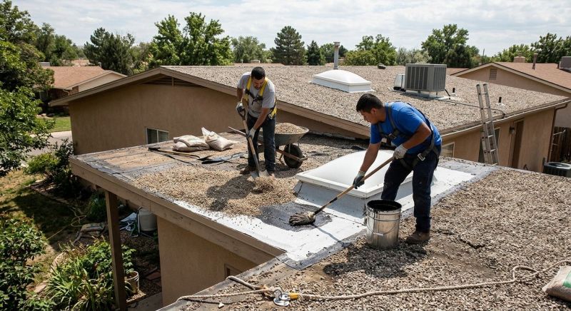 Tar And Gravel Roof Repair in Crown Point, IN