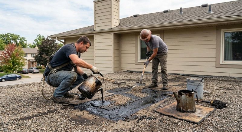 Tar And Gravel Roof Repair in Crown Point, IN