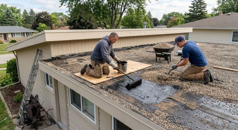 Tar And Gravel Roof Repair in Lake Station, IN