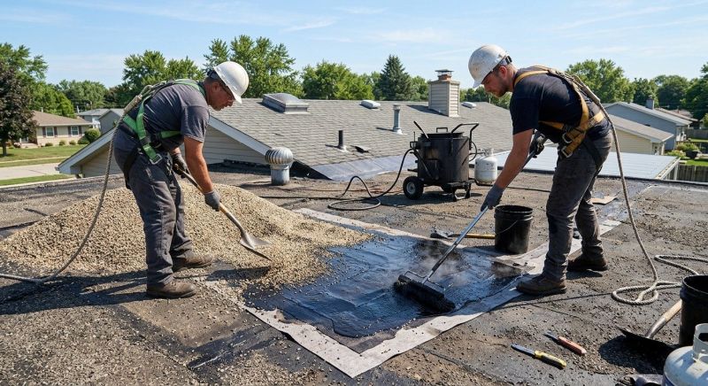Tar And Gravel Roof Repair in Orland Park, IL